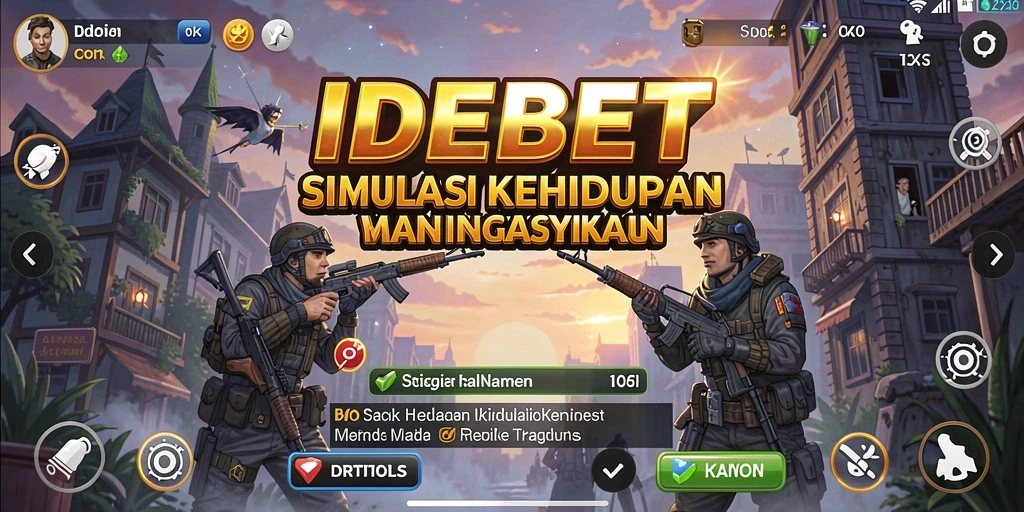 Gameplay yang menampilkan interaksi dan kustomisasi karakter dalam IDEBET.
