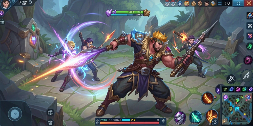 Tampilan gameplay LI789 dengan pertempuran seru antar tim.
