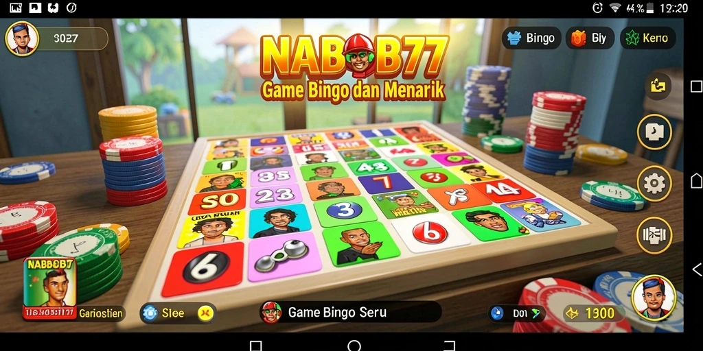 Tampilan screenshot NABOB77 menampilkan keseruan gameplay Bingo.