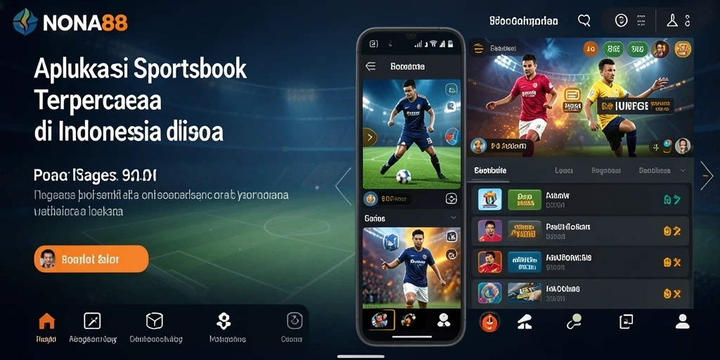 Tampilan gameplay interaktif di aplikasi Sportsbook NONA88.