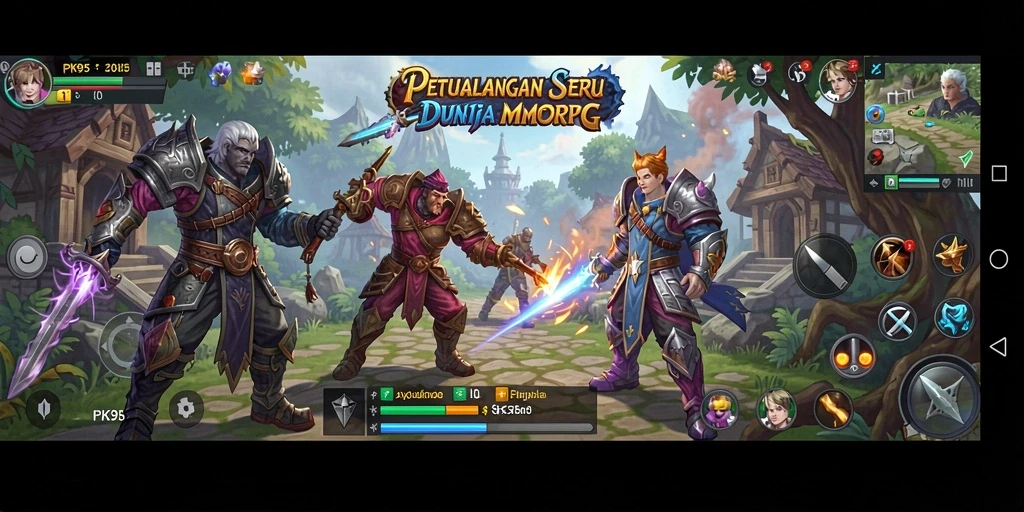 Tampilan gameplay menarik di dunia <strong>PK95</strong> yang luas dan dinamis.