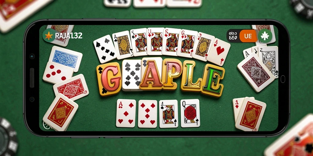 Tampilan gameplay seru dari RAJA132, rasakan keseruan Gaple.