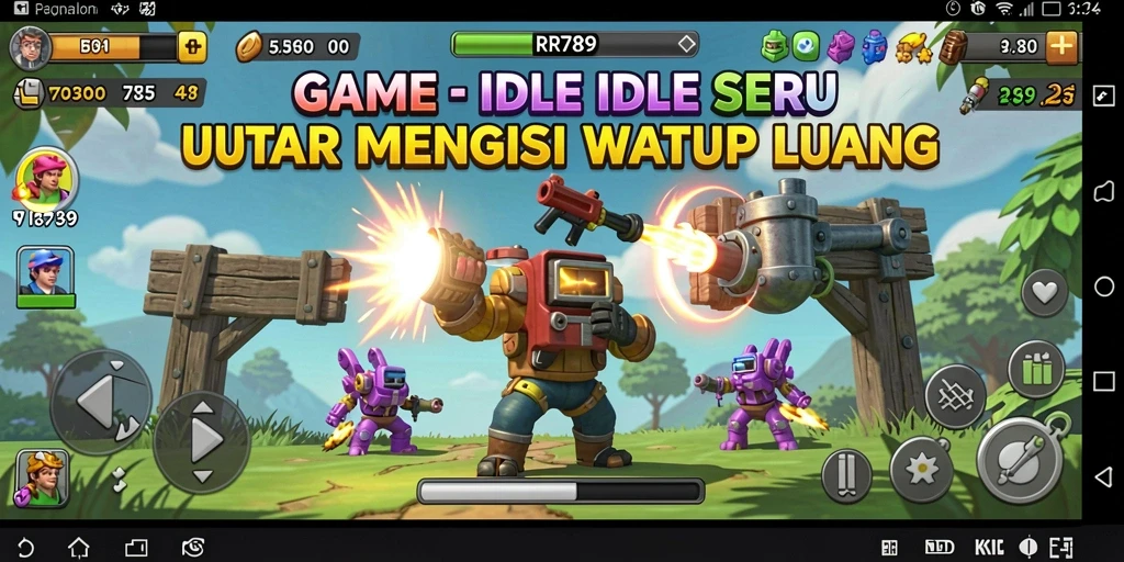 Tampilan gameplay utama RR789 dengan mekanisme Idle yang menarik.
