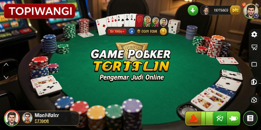 Tampilan gameplay Poker yang seru dan mengasyikkan di TOPIWANGI.