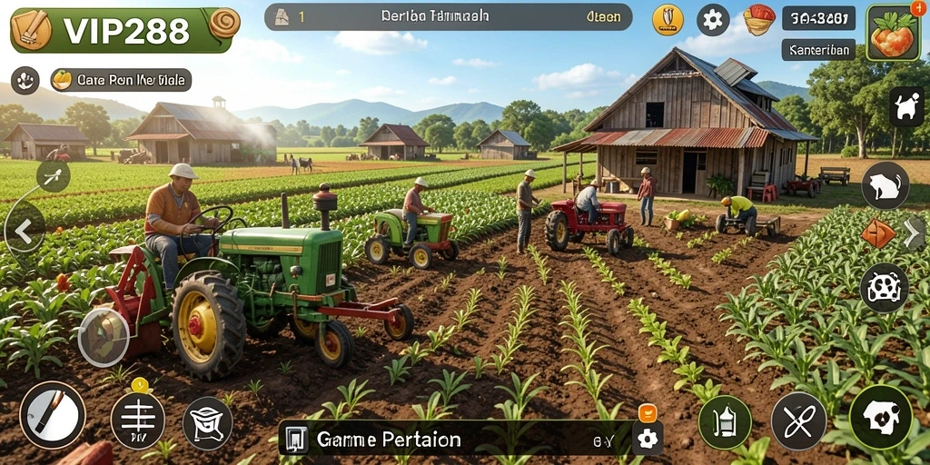 Gameplay yang seru saat bertani di VIP288 dengan grafis memukau.