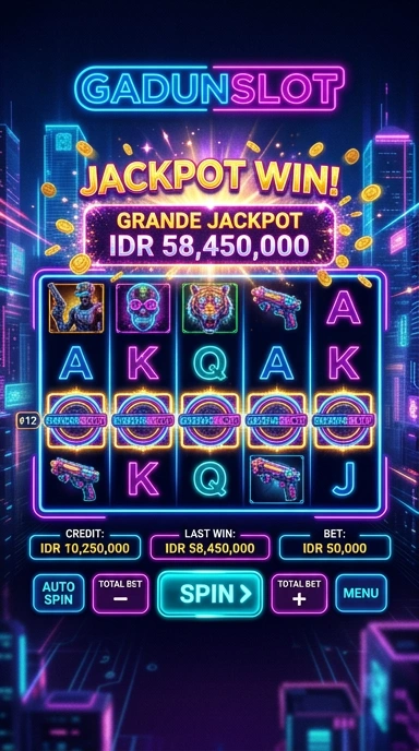 Tampilan utama aplikasi gadunslot yang user-friendly.